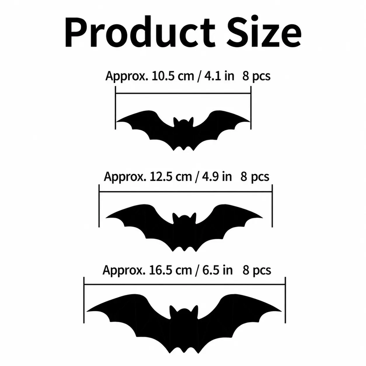 3D Bat Light LED Decorations, 12pcs/24pcs Halloween Spooky Ornaments, Bendable Wall Stickers with Smooth Bubble-Free Application, Easy Install Battery Powered Glowing Decor, Indoor Decor for Home, Party, Window, Door, Festival
